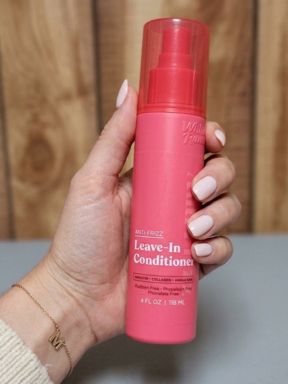 White Rain Anti Frizz Leave-In Hair Conditioner 4oz W Keratin/Collagen/Argan Oil